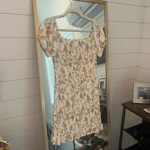 White Floral Dress